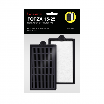 AQUATOP PFE3-RCI FORZA 15-25 Replacement Filter Inserts with Premium Activated Carbon